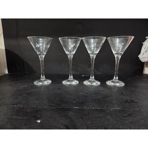 Grey Goose Exclusive Martini Glasses, Set of 4 Crystal Glasses, Limited Edition